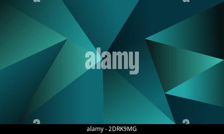 abstract vector background .  triangle shape green color Stock Vector
