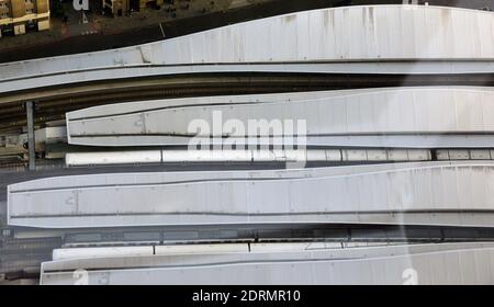London, UK. 08th Sep, 2019. View from the highest building of Europe, the 306 metres high Shard, to the city and the railway facilities of one of the biggest railway stations, London Brigde. Credit: Waltraud Grubitzsch/dpa-Zentralbild/ZB/dpa/Alamy Live News Stock Photo