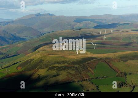 Cemmaes Wind Farm, Powys, North Wales Stock Photo