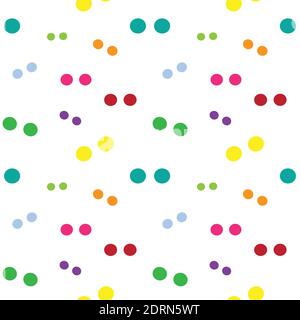 Vector seamless pattern with circle on white background. wallpaper. Easy editable layered vector illustration. Stock Vector