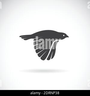 Vector image of an bird icon on white background. Finch. Easy editable layered vector illustration. Animals. Stock Vector