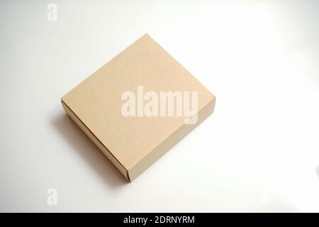 Cardboard box on white background Stock Photo