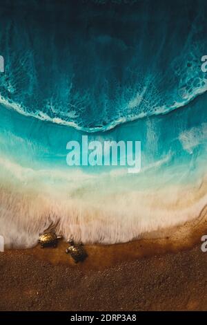 Abstract background imitating sea waves and water texture. Stock Photo
