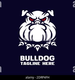 Modern dog bulldog mascot logo Stock Vector