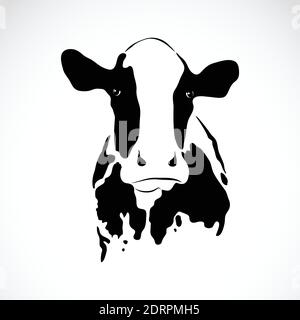 Vector image of an cow on white background. Easy editable layered vector illustration. Animals. Stock Vector