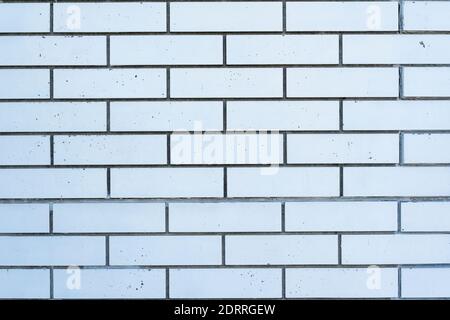 White brick wall. Modern masonry. Silicate bricks. Stock Photo