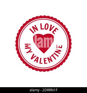Set Valentine s Day and Wedding Romantic In Love postage stamp post card, invitation design. Stamp in form heart and stamp for postcard illustration Stock Vector