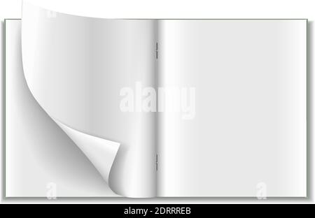 Vector realistic notebook isolated on white background. Stock Vector