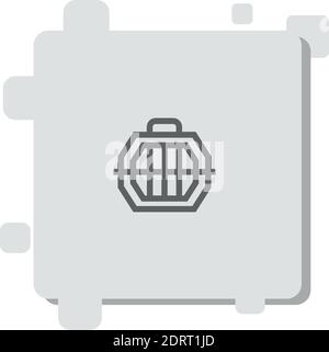 pet carrier vector icon modern simple vector illustration Stock Vector