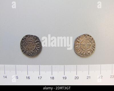 Ruler: Henry III, King of England, English, 1207–1272, ruled 1216–72, Mint: London, 1 Penny of Henry III, King of England from London, Silver, 1.39 g, 6:00, 17.6 mm, Made in London, England, British, 13th century, Numismatics