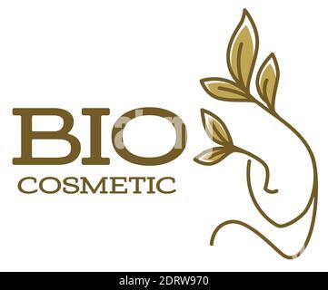 Bio cosmetic natural components and organic care Stock Vector