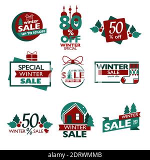 Xmas sales and promotions on christmas vector Stock Vector