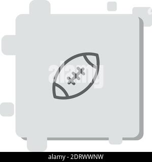 american football vector icon modern simple vector illustration Stock Vector