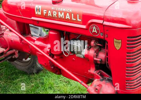 Name On The Engine Cover Of A Restored And Repainted Yellow Massey ...