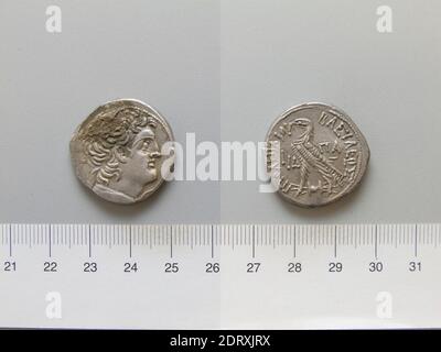 Tetradrachm of Ptolemy XIII Theos Philopator from Alexandria. Ruler ...