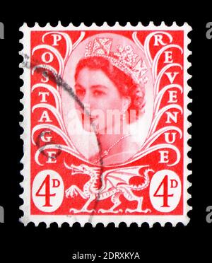 United Kingdom Postage Stamp 4d Stock Photo - Alamy