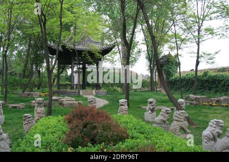 chang's mansion closed to pingyao in china Stock Photo