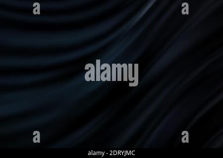 Smooth elegant black satin texture Abstract background Stock Vector