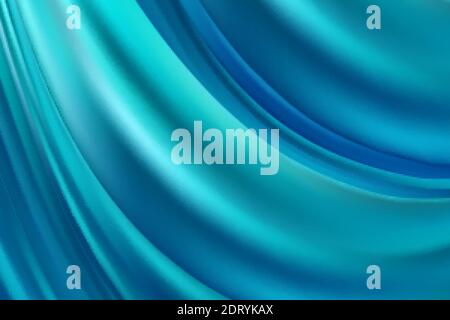 Smooth elegant blue satin texture Abstract background Stock Vector