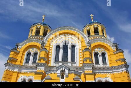 Big Vladimir Cathedral in Kyiv in Ukraine in summer Stock Photo