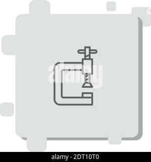 clamp vector icon modern simple vector illustration Stock Vector