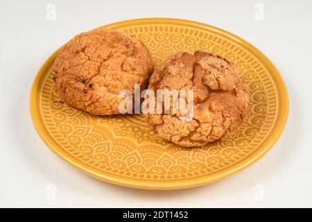 Corn bread is a bread made from corn flour and wheat. Stock Photo