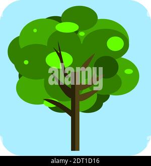 Tree vector art made by using Inkscape. Stock Vector