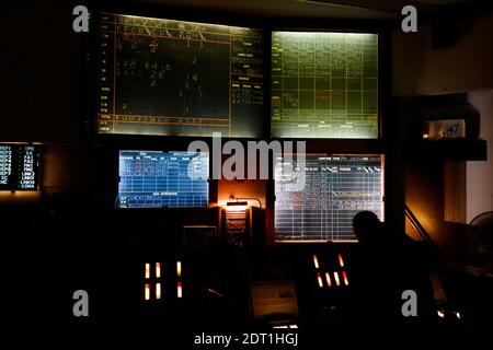 The Cold War Operations Room in the RAF Radar Museum, Neatishead Stock Photo