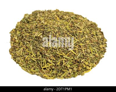 Dry thyme on a white background isolate Stock Photo