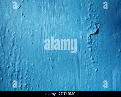 Old rustic and worn blue painted surface Stock Photo