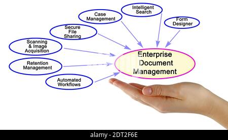 Components of Enterprise Document Management Stock Photo