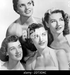 THE  CHORDETTES Promotional photo of American vocal quartet Stock Photo