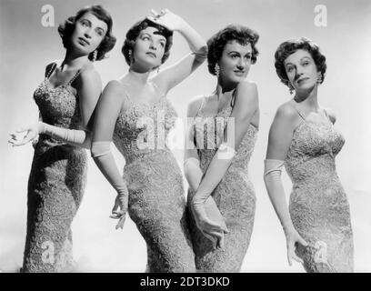 THE  CHORDETTES Promotional photo of American vocal quartet Stock Photo