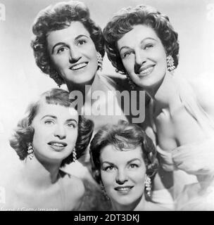 THE  CHORDETTES Promotional photo of American vocal quartet Stock Photo