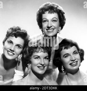 THE  CHORDETTES Promotional photo of American vocal quartet Stock Photo