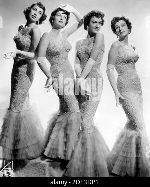 THE  CHORDETTES Promotional photo of American vocal quartet Stock Photo