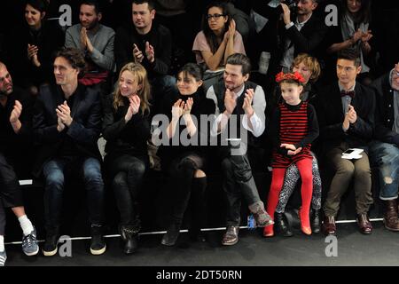 Bret Roberts, Gabrielle White, Sylvie Testud attending Agnes B Fall-Winter 2014/2015 men's collection presentation in Paris, France, on January 19, 2014. Photo by Alban Wyters/ABACAPRESS.COM Stock Photo