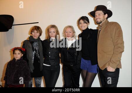 Bret Roberts, Gabrielle White, Agnes B, Sylvie Testud attending Agnes B Fall-Winter 2014/2015 men's collection presentation in Paris, France, on January 19, 2014. Photo by Alban Wyters/ABACAPRESS.COM Stock Photo