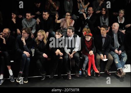 Bret Roberts, Gabrielle White, Sylvie Testud attending Agnes B Fall-Winter 2014/2015 men's collection presentation in Paris, France, on January 19, 2014. Photo by Alban Wyters/ABACAPRESS.COM Stock Photo