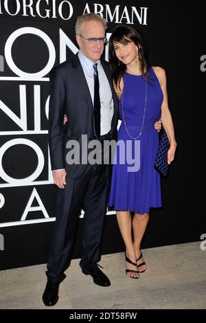 Christophe Lambert and Sophie Marceau attending the Giorgio Armani's Spring-Summer 2014 Haute-Couture collection show held at Palais de Tokyo in Paris, France, on January 21, 2014. Photo by Alban Wyters/ABACAPRESS.COM Stock Photo