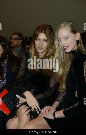 Model Tanya Dziahileva from Belarus (R) attends Lebanese designer Zuhair Murad's Spring-Summer 2014 Haute-Couture collection show held at Palais des Beaux-Arts in Paris, France on January 23, 2014. Photo by Ammar Abd Rabbo/ABACAPRESS.COM Stock Photo