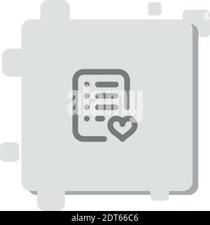 wishlist vector icon modern simple vector illustration Stock Vector