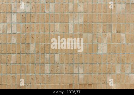 Horizontal brick wall texture (light brown). Stock Photo