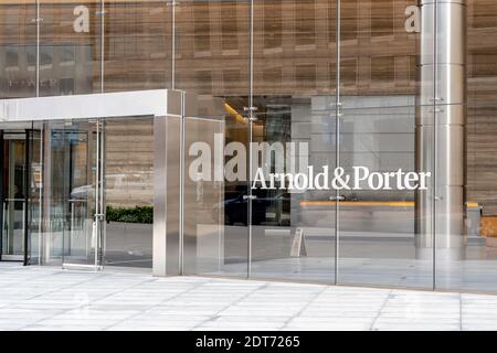 Entrance of Arnold and  Porter LLP in  Washington, DC, USA Stock Photo