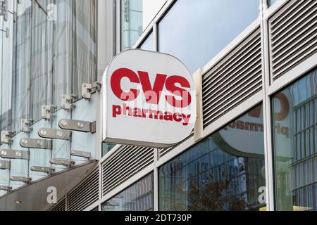 CVS store sign in Washington, D.C., USA. Stock Photo