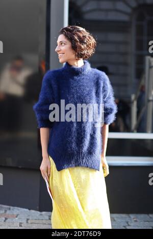 Yasmin Sewell attending London fashion week Ready-to-Wear Autumn-Winter 2014-2015 held at Somerset House, in London, UK on February 15th, 2014. She is wearing Preen by Thornton Bregazzi dress. Photo by Marie-Paola Bertrand-Hillion/ABACAPRESS.COM Stock Photo