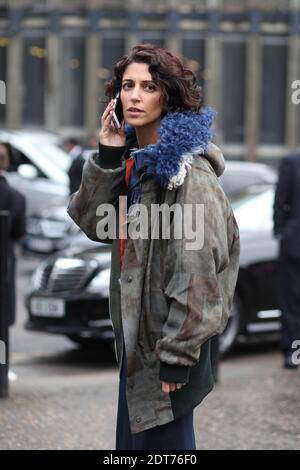 Yasmin Sewell attending London fashion week Ready-to-Wear Autumn-Winter 2014-2015 held at Tate Mordern, in London, UK on February 18th, 2014. She is wearing Preen by Thornton Bregazzi jacket. Photo by Marie-Paola Bertrand-Hillion/ABACAPRESS.COM Stock Photo