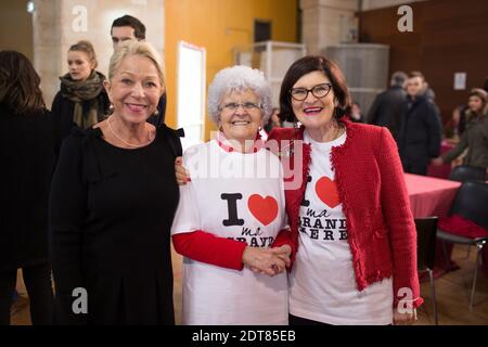 Daniele Odin and Beatrice de Malembert posing at a photocall for