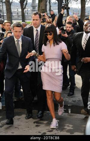 Rihanna arriving for the Chanel Fall-Winter 2013/2014 Haute