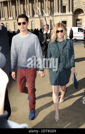 Kate Mara and boyfriend Max Minghella arriving for the Louis Vuitton Fall-Winter 2014/2015 Ready-To-Wear collection show held at Cour Carree du Louvre in Paris, France on March 5, 2014. Photo by Alban Wyters/ABACAPRESS.COM Stock Photo